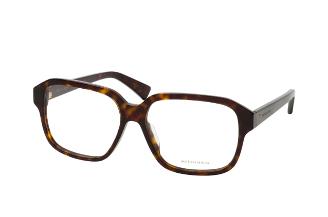 Bottega Veneta BV1295O 002, including lenses, SQUARE Glasses, FEMALE