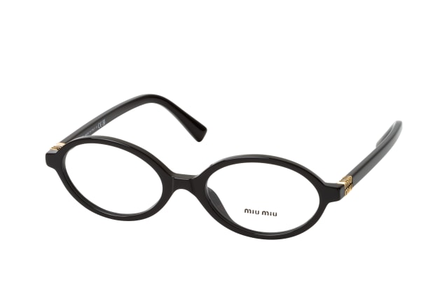 Miu Miu 0MU 01XV 1AB1O1, including lenses, OVAL Glasses, FEMALE
