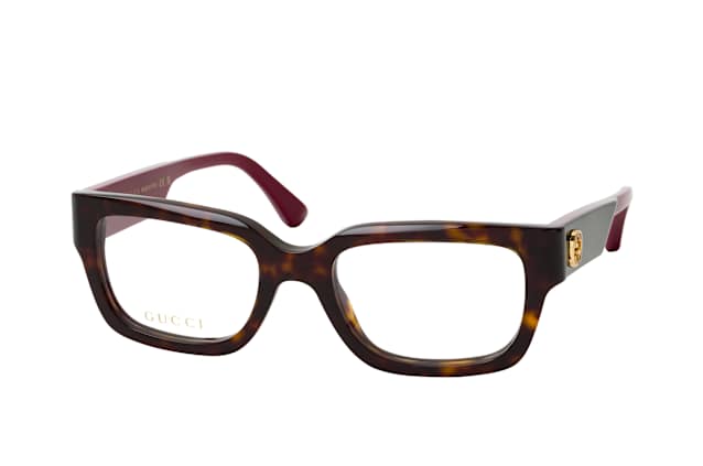 Gucci GG1666O 006, including lenses, RECTANGLE Glasses, FEMALE