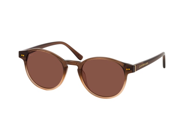 Kapten & Son MARAIS SUN Gradient Brown, ROUND Sunglasses, FEMALE, available with prescription