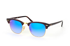 Ray-Ban Clubmaster RB 3016 990/7Q L, BROWLINE Sunglasses, MALE, available with prescription