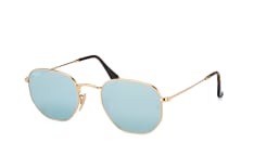 Ray-Ban Hexagonal RB 3548N 001/30, ROUND Sunglasses, MALE, available with prescription
