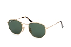 Ray-Ban Hexagonal RB 3548N 001 S, ROUND Sunglasses, FEMALE, available with prescription
