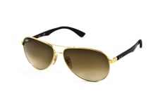 Ray-Ban Carbon Fibre RB 8313 001/51 S, AVIATOR Sunglasses, MALE, available with prescription