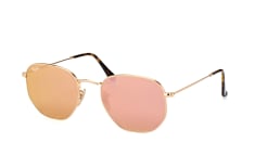 Ray-Ban Hexagonal RB 3548N 001/Z2 L, ROUND Sunglasses, FEMALE, available with prescription