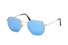 Ray-Ban Hexagonal RB 3548N 001/9O L, ROUND Sunglasses, MALE, available with prescription