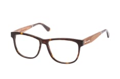 WOOD FELLAS Wildenau 10939 zebrano, inkl. Gläser, Quadratische Brille, Unisex