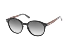WOOD FELLAS Trostberg 10777 black oak, ROUND Sunglasses, UNISEX, available with prescription