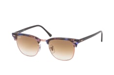 Ray-Ban Clubmaster RB 3016 1256/51 L, BROWLINE Sunglasses, MALE, available with prescription