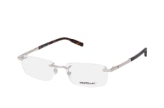 MONTBLANC MB 0023O 002, including lenses, RECTANGLE Glasses, MALE