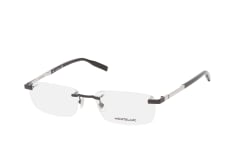 MONTBLANC MB 0023O 001, including lenses, RECTANGLE Glasses, MALE