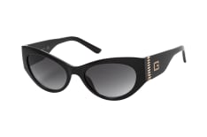 Guess GU 7624 01B, BUTTERFLY Sunglasses, FEMALE, available with prescription