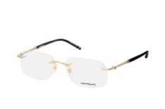 MONTBLANC MB 0071O 003, including lenses, RECTANGLE Glasses, MALE