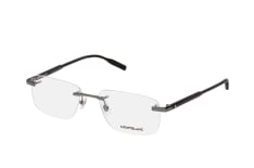 MONTBLANC MB 0088O 001, including lenses, RECTANGLE Glasses, MALE