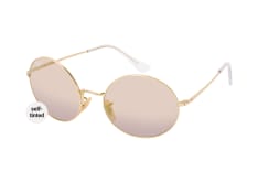 Ray-Ban Oval RB 1970 001/B3, ROUND Sunglasses, UNISEX, available with prescription