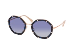 Valentino VA 2042 30044L, ROUND Sunglasses, FEMALE
