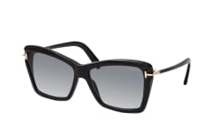 Tom Ford Leah FT 0849 01B, BUTTERFLY Sunglasses, FEMALE