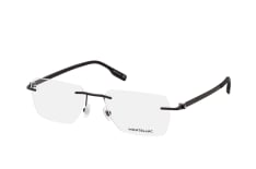 MONTBLANC MB 0185O 001, including lenses, RECTANGLE Glasses, MALE