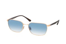 Ray-Ban RB 3684 001/3F, RECTANGLE Sunglasses, UNISEX, available with prescription