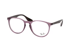 Ray-Ban ERIKA RX 7046 8139 S, including lenses, ROUND Glasses, FEMALE