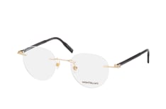 MONTBLANC MB 0224O 001, including lenses, ROUND Glasses, MALE