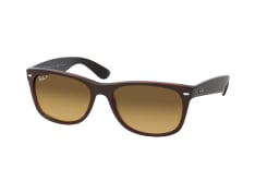 Ray-Ban New Wayfarer RB 2132 6608M2 L, RECTANGLE Sunglasses, UNISEX, polarised, available with prescription