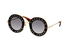 Gucci GG 0113S 001, ROUND Sunglasses, FEMALE