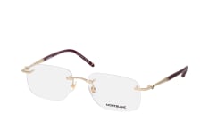 MONTBLANC MB 0071O 006, including lenses, RECTANGLE Glasses, MALE