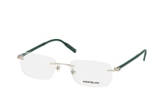 MONTBLANC MB 0221O 012, including lenses, RECTANGLE Glasses, MALE