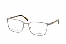 Guess GU 50243 009, inkl. Gläser, Quadratische Brille, Unisex