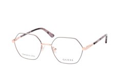 Guess GU 8275 028, inkl. Gläser, Quadratische Brille, Damen