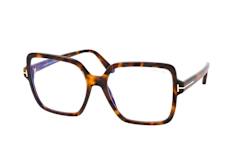 Tom Ford FT 6063 052, inkl. Gläser, Quadratische Brille, Damen