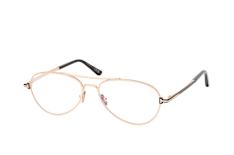 Tom Ford FT 6128-B 028, inkl. Gläser, Aviator Brille, Herren