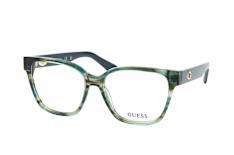 Guess GU 50381 098, inkl. Gläser, Quadratische Brille, Damen