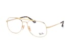 Ray-Ban RX 6389 2500, inkl. Gläser, Aviator Brille, Herren