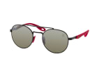 Ray-Ban RB 3696M F0025J, Runde Sonnenbrille, Unisex, polarisiert, in Sehstärke erhältlich