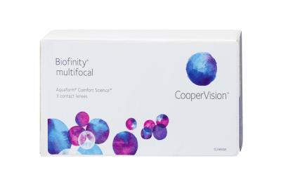 Biofinity Multifocal verpakking met 3 lenzen