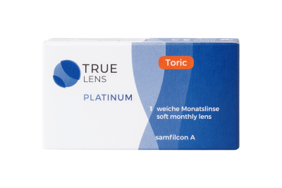 TrueLens Platinum Monthly Toric Probelinsen
